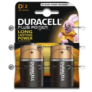 20 PILES DURACELL PLUS D