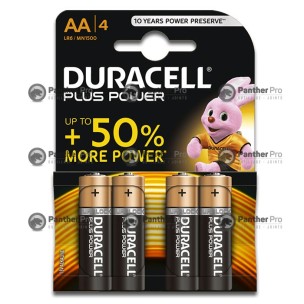 4 PILES DURACELL PLUS AA