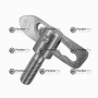 5 ATTACHES ANTI-LUCE 1/2  X 1/2  RONDES