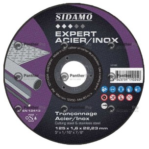 25 DISQ TRONÇ ACIER/INOX EXPERT 125X1,6