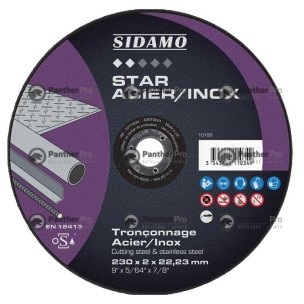 25 DISQ TRONÇ ACIER/INOX STAR  D.230X2